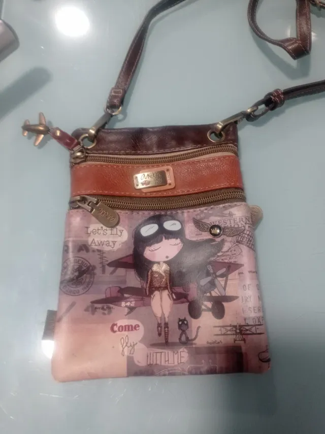 Bolso Anekke verde y multicolor