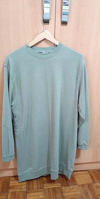 Vestido oversize H&M verde talla única