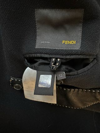 Cappotto Fendi Uomo Vintage Nero