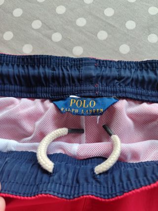Bañador chico Polo Ralph Lauren rojo. T14/16