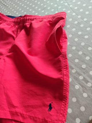 Bañador chico Polo Ralph Lauren rojo. T14/16