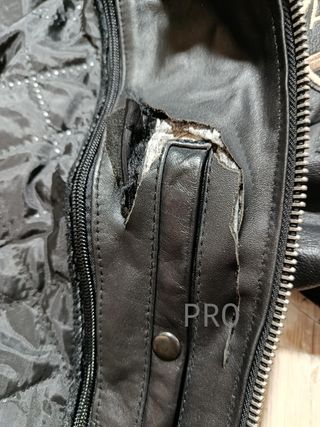 Chaqueta de cuero mujer para moto