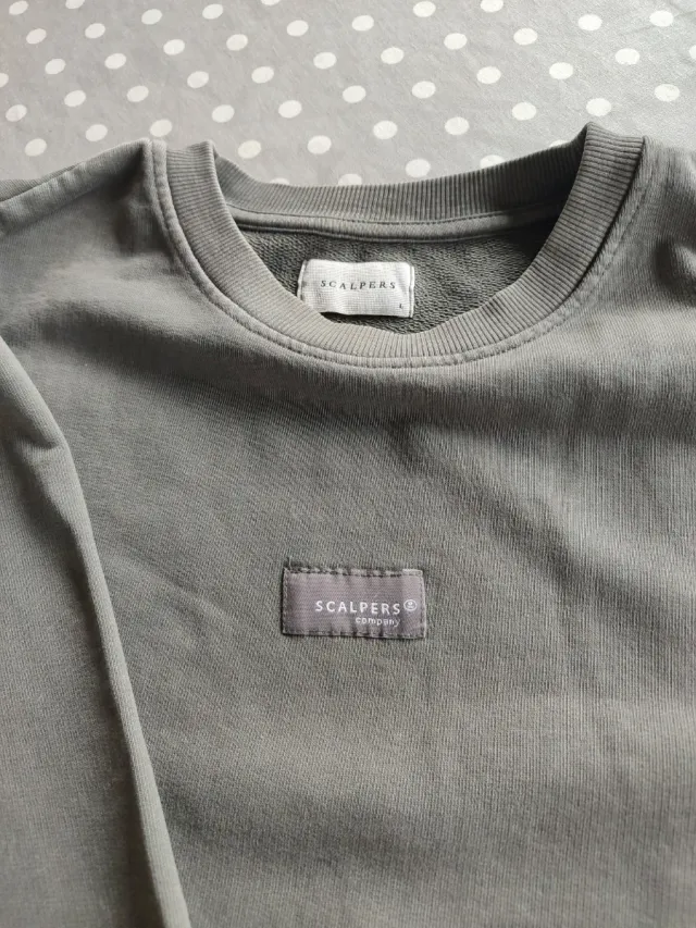 Sudadera Scalpers Gris / Verde caza