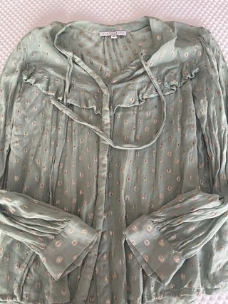 Falda y blusa estampado animal print Talla L