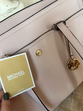 Bolso Michael Kors Rosa y Dorado