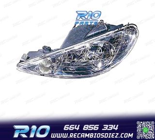 FARO IZQ PEUGEOT 206 98-09 H7+H7