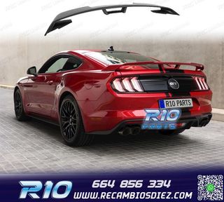 ALERON SPOILER FORD MUSTANG 15-20 LOOK GT NEGRO MATE