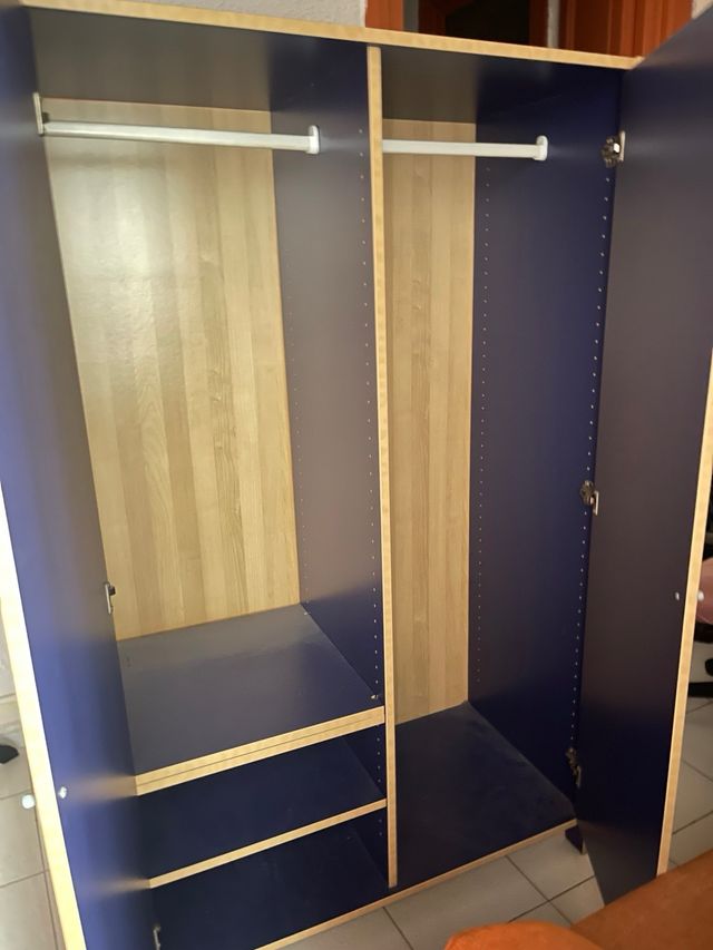 Armario 2 puertas azul marino