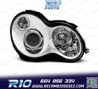 FAROS MERCEDES CLASE C W203 00-04 CROMO