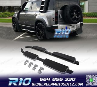 ESTRIBERAS ESTRIBOS LAND ROVER DEFENDER 110 130 20- GRIS