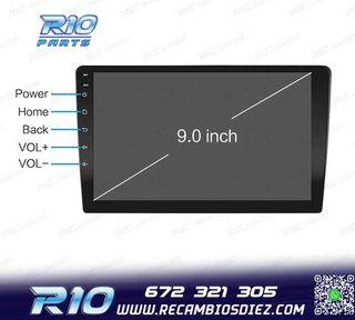 RADIO 9" GPS ANDROID 13 QUAD CORE 64GB ROM