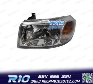 FARO IZQ FORD TRANSIT 00-06 FONDO CROMO