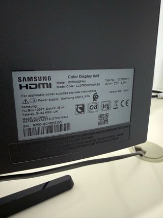 Monitor Samsung Curvo 27 Negro/Gris