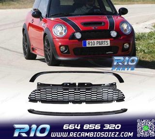 PARRILLAS MINI COOPER R56 R57 06-09 NEGRO BRILLO