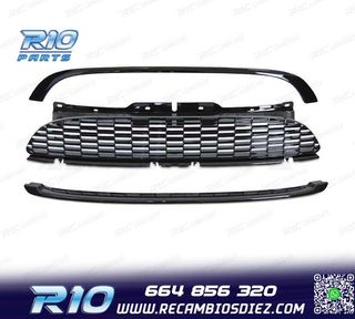 PARRILLAS MINI COOPER R56 R57 06-09 NEGRO BRILLO