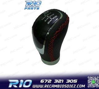 POMO CAMBIO TIPO AUDI COSTURA ROJA