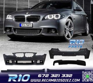KIT CARROCERIA BMW F11 TOURING LOOK M 10-13 PDC + LAVAFAROS
