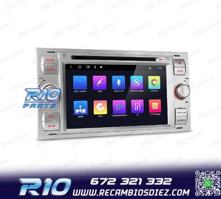 RADIO GPS ANDROID 12 PARA FORD FOCUS C-MAX FIESTA GALAXY KUG
