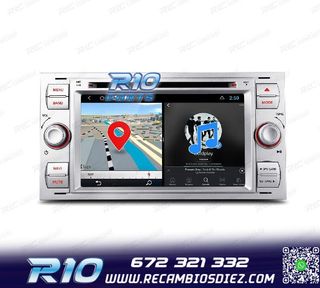 RADIO GPS ANDROID 12 PARA FORD FOCUS C-MAX FIESTA GALAXY KUG