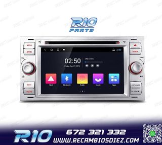 RADIO GPS ANDROID 12 PARA FORD FOCUS C-MAX FIESTA GALAXY KUG