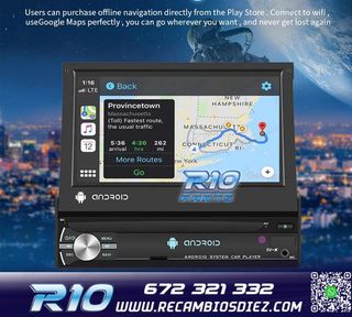 RADIO GPS ANDROID 1DIN TACTIL GPS