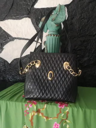 Bolso Piel Viscota Negro Auténtico