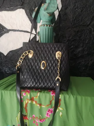 Bolso Piel Viscota Negro Auténtico