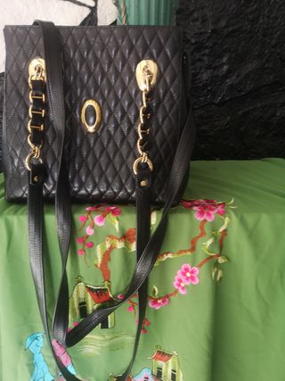 Bolso Piel Viscota Negro Auténtico
