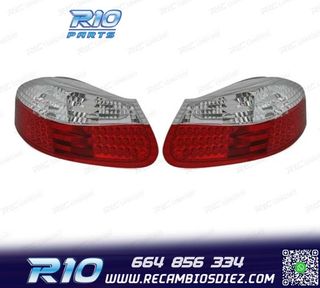 PILOTOS PORSCHE BOXSTER 986 96-04 LED ROJO CROMO