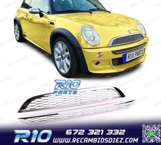 PARRILLA MINI COOPER R50 R53 01-06 S TYPE CROMADA