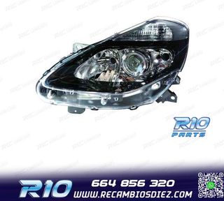 FARO IZQ PARA RENAULT CLIO III COLLECTION 09-12 NEGRO