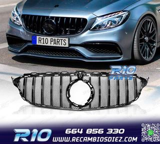 PARRILLA MERCEDES W205 18-21 LOOK SPORT NEGRO BRILLO