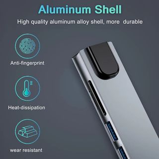 Hub USB-C 8 en 1 4K HDR (RED, HDMI, USB, SD...)
