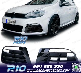 REJILLAS VOLKSWAGEN VW GOLF 6 09-12 LOOK R20 NEGRO BRILLO