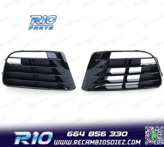 REJILLAS VOLKSWAGEN VW GOLF 6 09-12 LOOK R20 NEGRO BRILLO