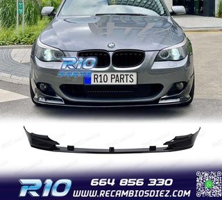 SPOILER LIP BMW E60 E61 03-10 LOOK M PERFORMANCE NEGRO BRILL
