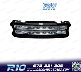 PARRILLA RANGE ROVER SPORT 14-17 NEGRO BRILLO PLATA