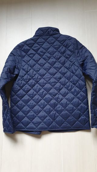 Parka Benetton azul marino acolchada