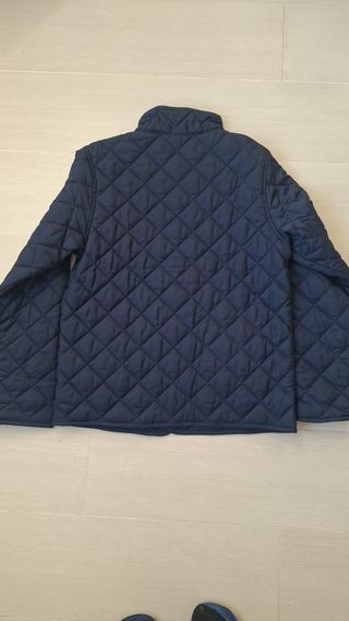Parka Benetton azul marino acolchada