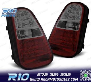 PILOTOS MINI COOPER R50 R52 R53 04-06 LED ROJO AHUMADO