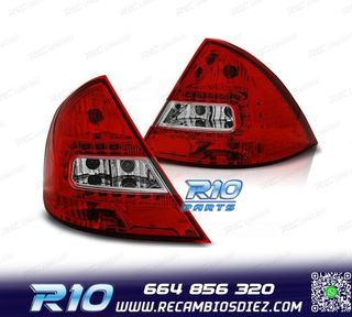 PILOTOS FORD MONDEO MK3 00-07 LED ROJO CROMO