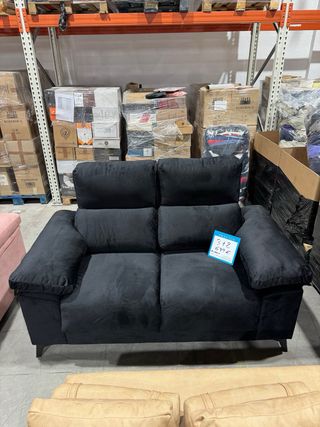Sofá Acuario Negro Terciopelo