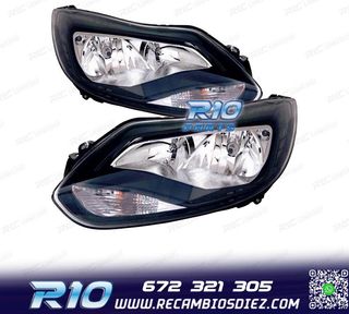 FAROS PARA FORD FOCUS IV 11-14 FONDO NEGRO