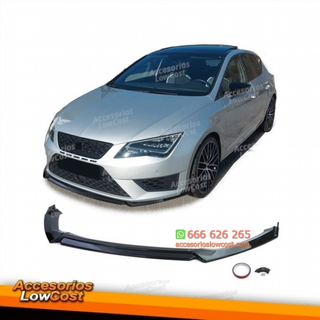 Spoiler delantero negro brillante para Seat Leon