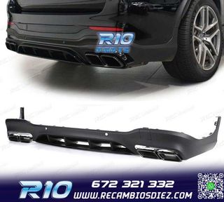 DIFUSOR MERCEDES GLC X253 15-18 LOOK AMG PDC + COLAS ESCAPE