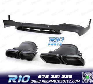 DIFUSOR MERCEDES GLC X253 15-18 LOOK AMG PDC + COLAS ESCAPE