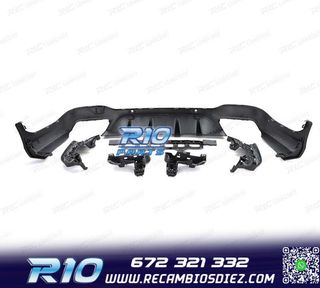 DIFUSOR MERCEDES GLC X253 15-18 LOOK AMG PDC + COLAS ESCAPE