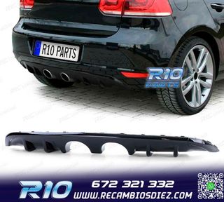 DIFUSOR VOLKSWAGEN VW GOLF 6 1K 08-13 NEGRO BRILLO DOBLE SAL