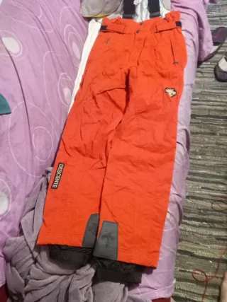 Pantalón de esquí Descente naranja