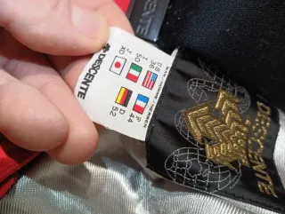 Pantalón de esquí Descente naranja